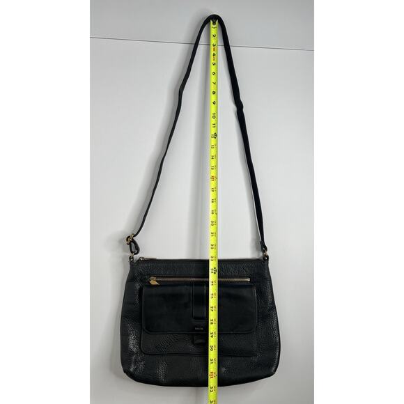 Fossil Kinley Crossbody Black Pebbled Leather Purse - Picture 11 of 16